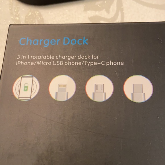 *New Black Multi-Function iPhone/android charger, watch, AirPod Charging Stand.* - Picture 4 of 8